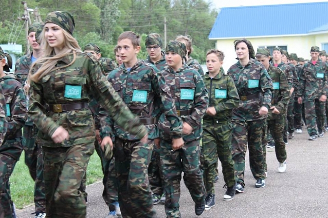 Открытие военно-патриотического молодежного лагеря «Честь имею»